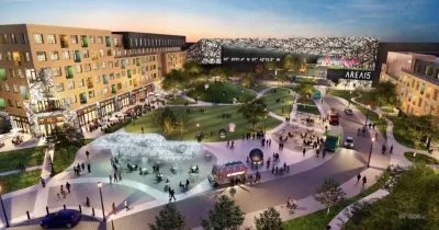 Rendering of St. John redevelopment site