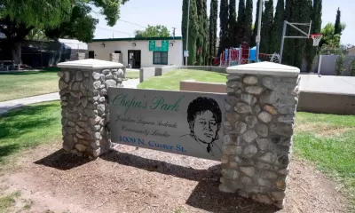 Sign for Chepa's Park, Barrio Logan, Santa Ana, CA