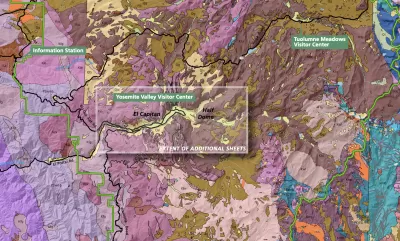 GIS map of Yosemite National Park