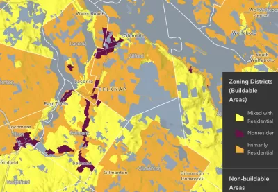 Zoning map of New Hampshire