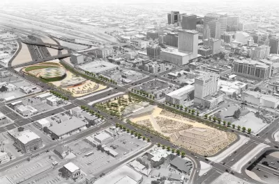 Rendering of freeway deck over Interstate 10 in El Paso