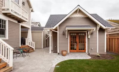 SMall backyard cottage ADU in San Diego, California.