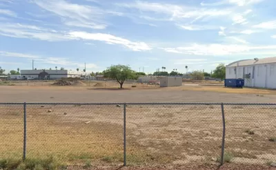 Google street view of vacant lot in Phoenix, Arizona.