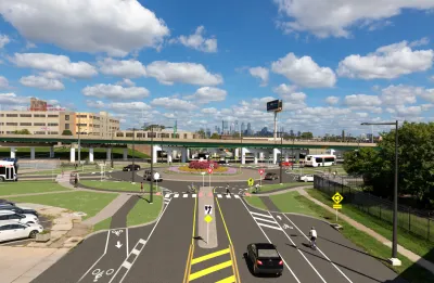 Rendering of Penrose Roundabout in Philadelphia, Pennsylvania.
