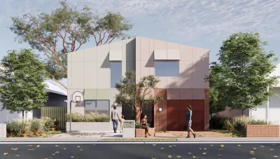 Rendering of multifamily small housing unit in New South Wales, Australia.