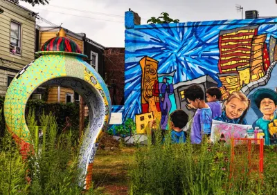 Colorful mural in Phialdelphia, Pennsylvania.