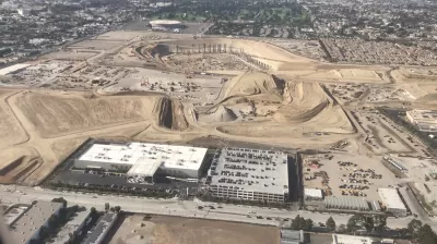 Stadium construction at Hollywood Park