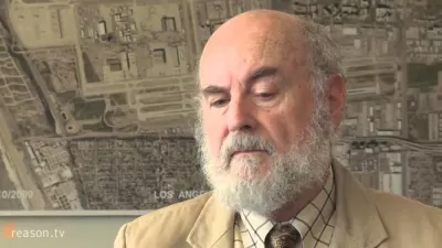 Close-up of Donald Shoup during interview.