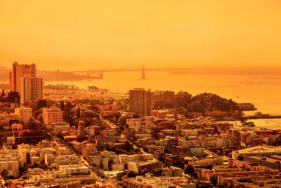 Orange sky in San Francisco during wildfires