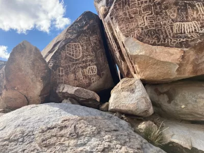 Petroglyphs on Spirit Mountain