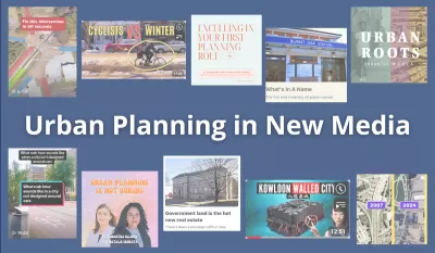 Banner for urban planning creators with logos.