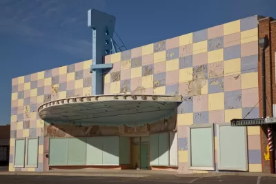 A vacant department store in Coolidge, Arizona.
