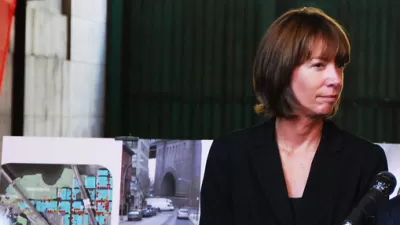 Janette Sadik-Khan at Manhattan Bridge Archway opening