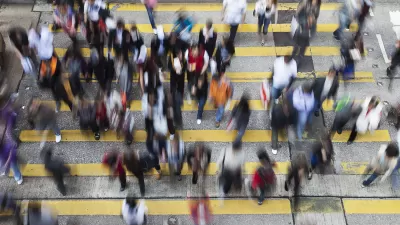 Busy Crossing Street