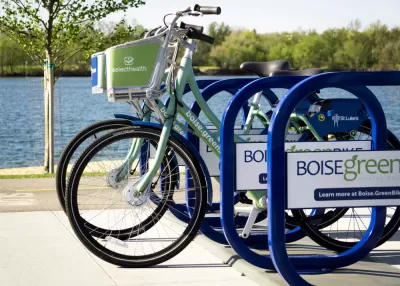 Boise GreenBike station with bikes
