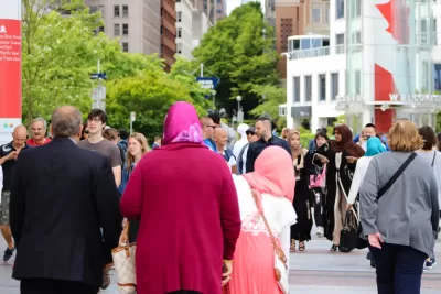 Busy City Street