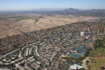 Sprawling suburb in Scottsdale, Arizona.
