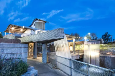 Hydroelectric generating facility and historic site known as the Arizona Falls on the Arizona Grand Canal in Phoenix.