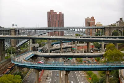 Overpasses on Cross Bronx Expressway in New York.