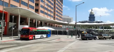 Civic Center bus terminal in Denver