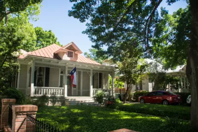 Historic single-family homes in San Antonio, Texas.