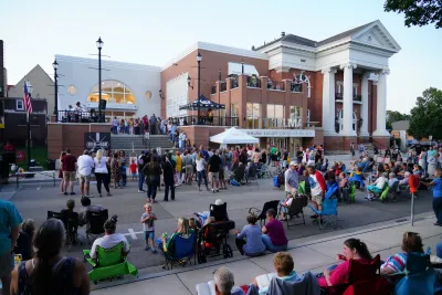 The community of Fond du Lac gathered on Sheboygan Street in front of the Thelma Center for a community event Feed the Dog.