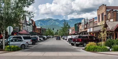 Street in downtown Whitefish, Montana