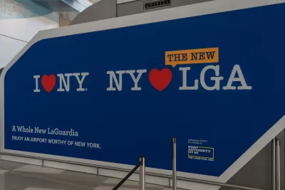 The interior of the new Terminal B arrivals and departures hall at LaGuardia Airport