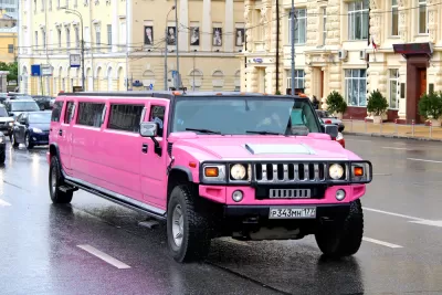 Pink Stretch Hummer