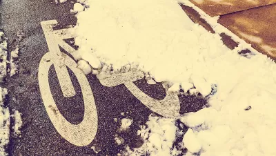Bike Lane in the Snow