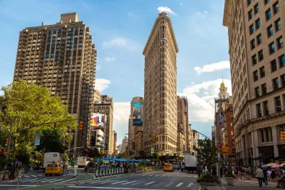 Flatiron Building in New York City.