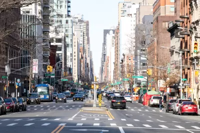 View of Third Avenue in New York City with cars