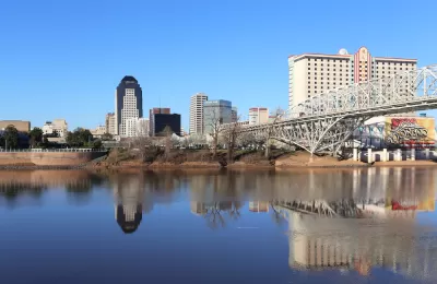 Downtown Shreveport and Red River