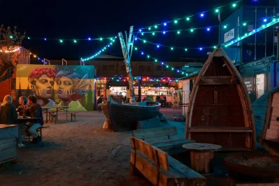Reffen - an old indistrial area with a giant shipyard. It is now teeming with creativity, art, street food and festivals.