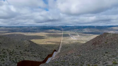 The Jacumba Hot Springs border wall in California.