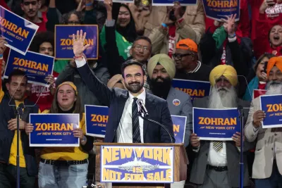 NYC Mayor Zohran Mamdani speaking at a campaign rally before being elected.