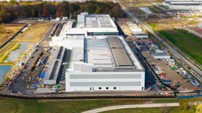 Aerial of data center in New Albany, Ohio.