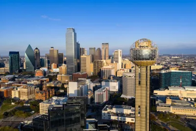 Downtown Dallas, Texas skyline.