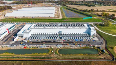 Aerial of data center in New Albany, Ohio.