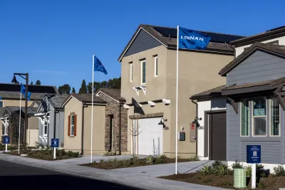 Tan suburban single-family houses for sale in San Diego, California