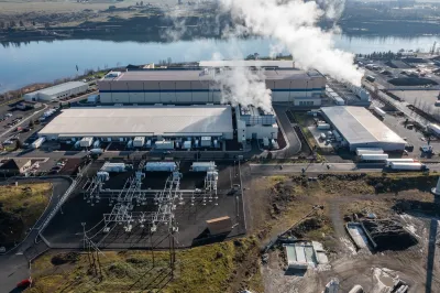 One of Google's power plants pumping pollution into the air.