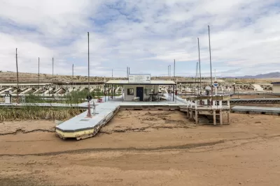 Dried-up marina at Lake Mead