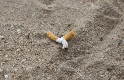 Cigarette Litter Beach