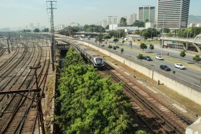 A Supervia train in Rio de Janeiro