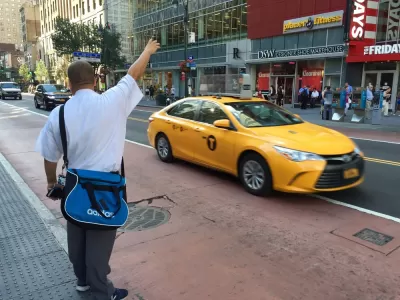 Hailing a cab