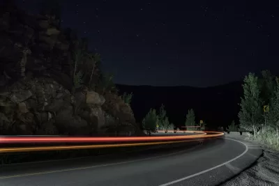 Highway at night