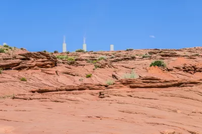 Navajo Generating Station, a coal-fired steam plant near Page, Arizona.