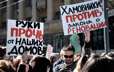 Resettlement and demolition protest