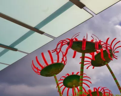 The Sonic Bloom display at Seattle Center