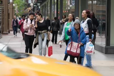 Pedestrians in Chicago